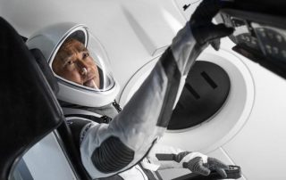 Koichi Wakata at SpaceX for mission training