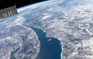 Manicouagan Impact Crater from Space