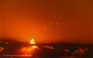 Quarter Moon and Sister Stars