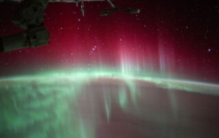 Aurora Australis and the International Space Station