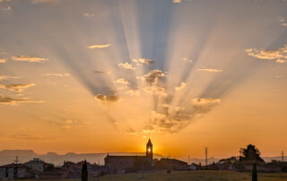 Sunrise Shadows in the Sky