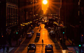 Chicagohenge: Equinox in an Aligned City