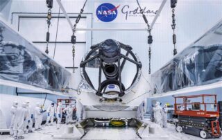 telescope-for-nasa’s-roman-mission-complete,-delivered-to-goddard