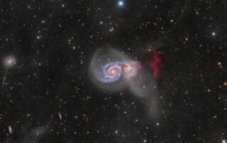 M51: Tidal Streams and H-alpha Cliffs