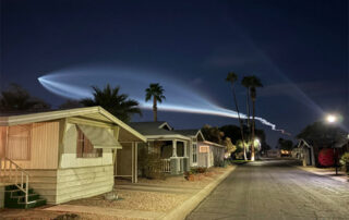 SpaceX Rocket Launch Plume over California