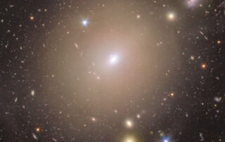 Einstein Ring Surrounds Nearby Galaxy Center