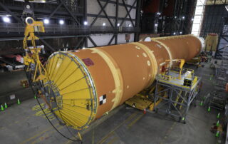 nasa-artemis-ii-core-stage-goes-horizontal-ahead-of-final-integration