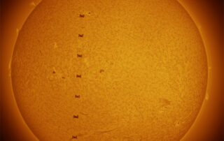 International Space Station Crosses the Sun
