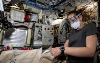 crew-works-on-spacesuits,-life-support-as-human-research-continues