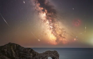 Perseid Meteors from Durdle Door