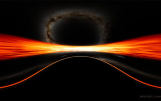 Visualization: Near a Black Hole and Disk