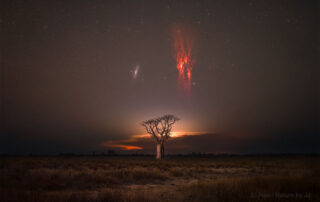 Andromeda and Sprites over Australia
