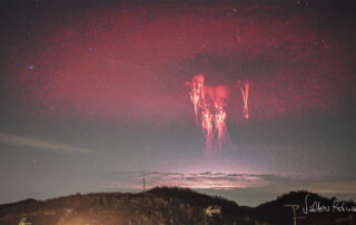 Red Sprites and Circular Elves Lightning over Italy
