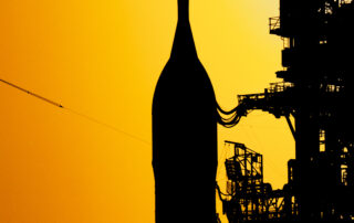 NASA’s Artemis II SLS Rocket and Orion Spacecraft at Launch Pad 39B