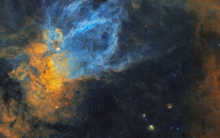 The Claw and Bubble Nebulae