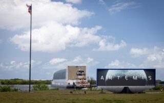 nasa’s artemis core-stage arrives-at-kennedy