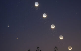 The Moon, Venus, and the Pleiades
