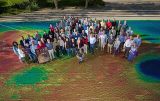 odyssey-team-celebrates-on-a-global-map-of-mars