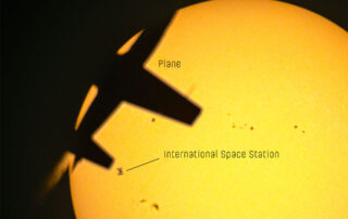 Chance Triple Alignment: Plane, Space Station, Sun