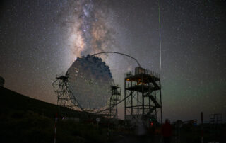 Mirrored Meteor and Milky Way
